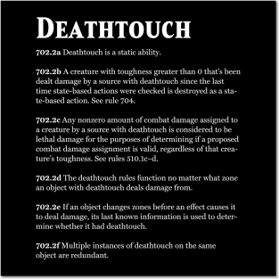 Magic the Gathering - Keyword Deathtouch Rules Text Posters and Art